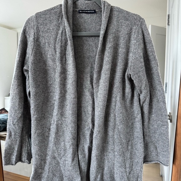 Banana Republic Sweaters - Brandy Melville Heather Gray Open-Front Cardigan